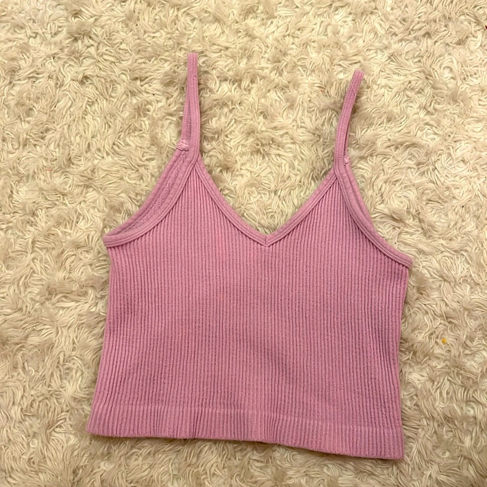 Purple crop top day shirt, sleeping shirt can be used for anything